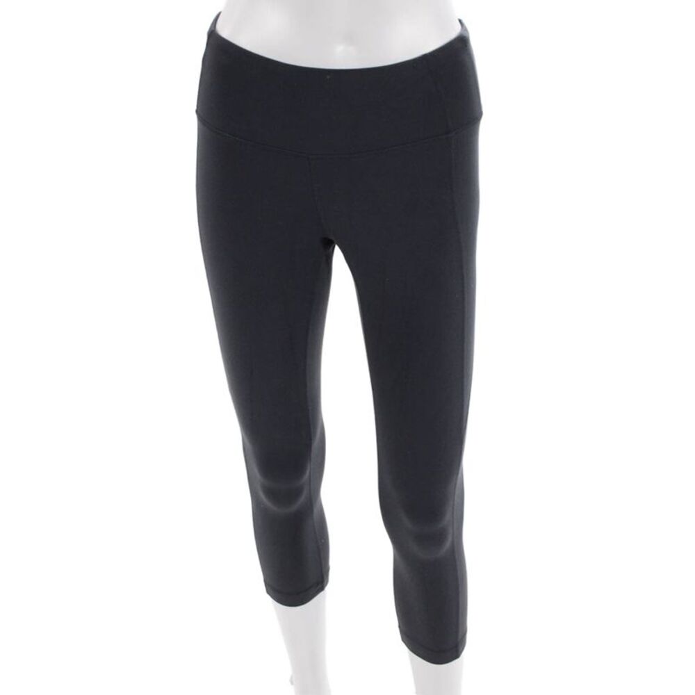 Athleta Women Capri Cropped Black Leggings Size XS